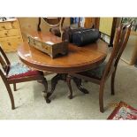 19TH CENTURY MAHOGANY CIRCULAR TILT TOP BREAKFAST TABLE