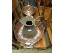 JUG AND PANCHEON AND WARMING PAN