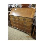 GEORGE III PERIOD MAHOGANY LARGE BUREAU