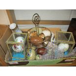 BOX OF VARIOUS DECORATIVE EGGS