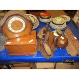 TEA CADDY TREEN ITEMS ETC