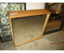 OAK MIRRORED DOOR BATHROOM CABINET