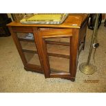 MAHOGANY GLAZED FRONT CABINET