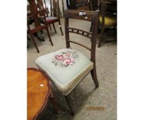 REGENCY PERIOD BAR BACK DINING CHAIR