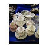 VARIOUS 19TH CENTURY AND OTHER TEA POTS, DECORATIVE ITEMS ETC