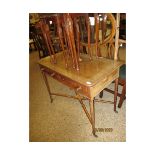 REGENCY PERIOD MAHOGANY TWO-DRAWER SIDE TABLE CONVERTED TO A DRESSING TABLE