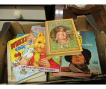 BOX OF VARIOUS VINTAGE ANNUALS