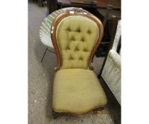 VICTORIAN MAHOGANY LADIES CHAIR