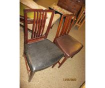 TWO SLAT BACK DINING CHAIRS