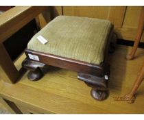 MAHOGANY FOOT STOOL