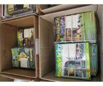 TWO BOXES OF VARIOUS NORWICH CITY MAGAZINES ETC