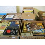 FOUR BOXES OF VARIOUS HISTORY, REFERENCE AND OTHER BOOKS