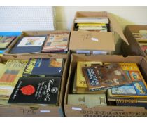 FOUR BOXES OF VARIOUS HISTORY, REFERENCE AND OTHER BOOKS
