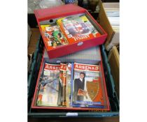 BOX OF VARIOUS ARSENAL FC PROGRAMMES