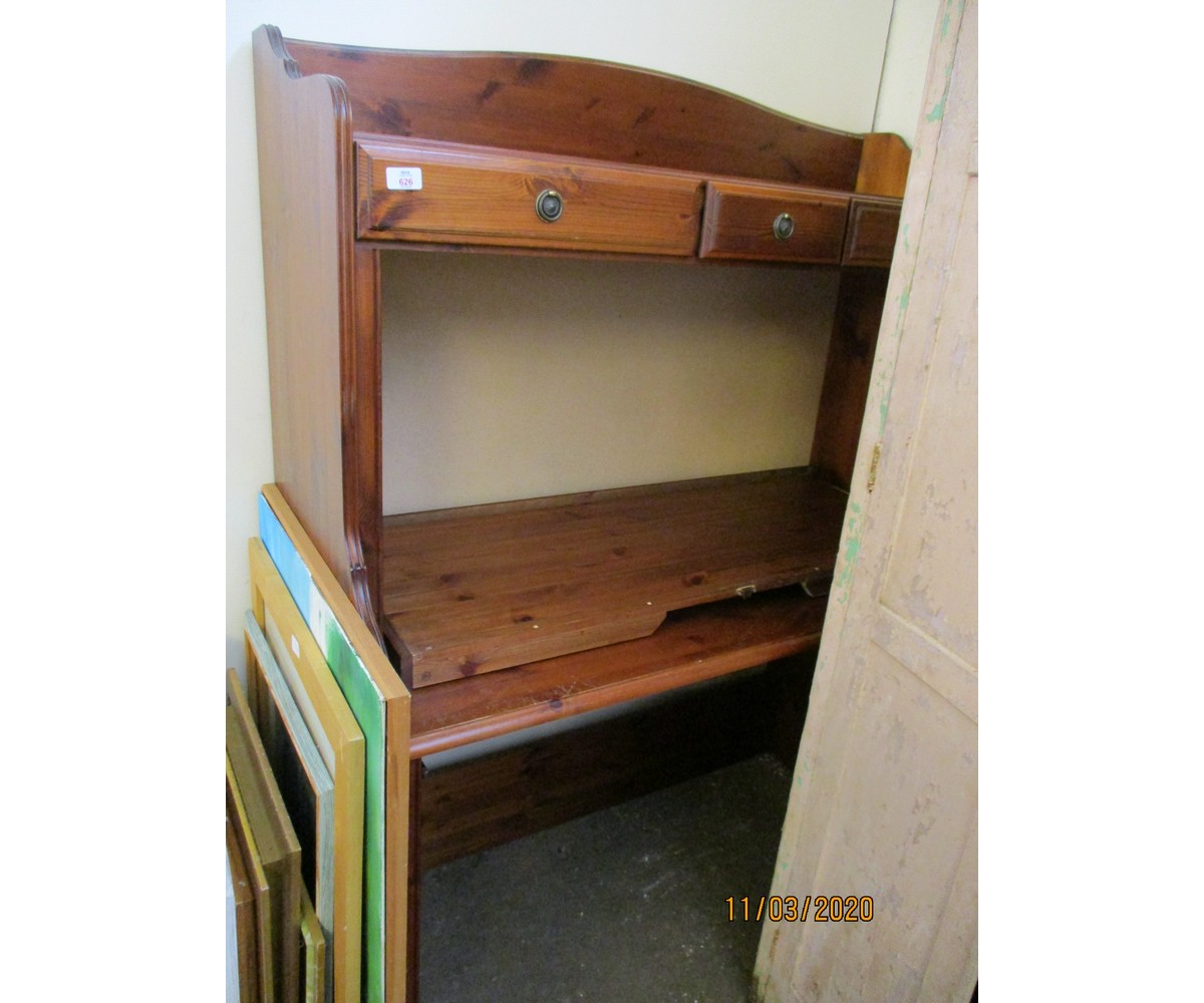 REPRODUCTION STAINED PINE OFFICE CABINET