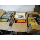 THREE BOXES OF VARIOUS ORNITHOLOGICAL AND OTHER BOOKS ETC