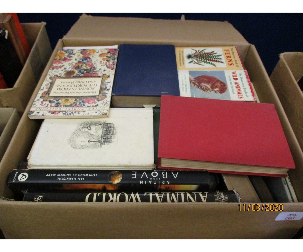 BOX OF VARIOUS ANIMAL RELATED BOOKS