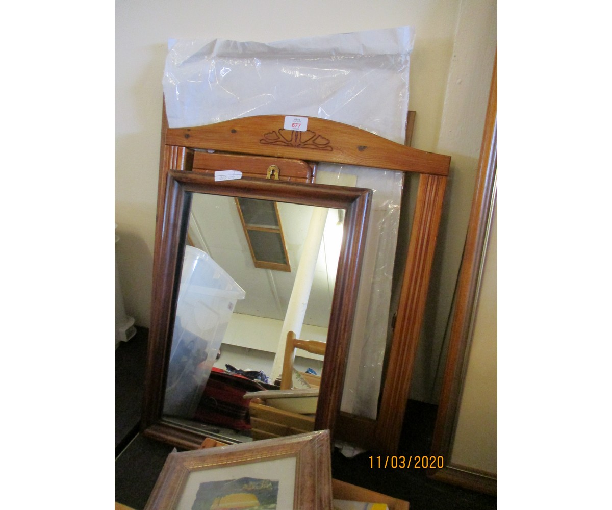 WALL MIRROR, MODERN PICTURES ETC