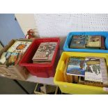 FOUR BOXES OF VARIOUS REFERENCE AND COOKERY BOOKS ETC