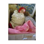 BOX OF VARIOUS VINTAGE DOLLS ETC