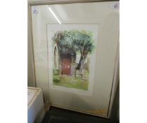 COLOURED LITHOGRAPH SIGNED IN PENCIL BY DEIRDRE MORGAN