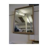 MODERN WHITE OAK FRAMED WALL MIRROR