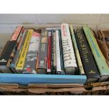 BOX OF VARIOUS WAR, MILITARY AND AVIATION BOOKS