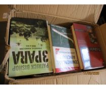 BOX OF VARIOUS WAR RELATED BOOKS ETC