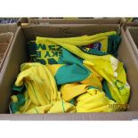 BOX OF VARIOUS NORWICH SHIRTS ETC