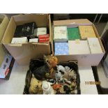 THREE BOXES OF ORNAMENTS ETC (SOME IN ORIGINAL BOXES)