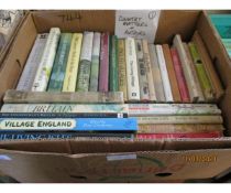 BOX OF COUNTRY MATTERS AND AUTHORS HARDBACK BOOKS ETC