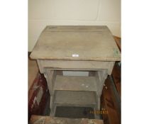 VINTAGE PINE SCHOOL DESK