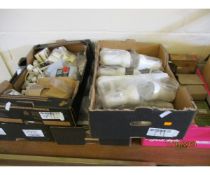 FIVE BOXES OF VARIOUS LIGHT FITTINGS ETC