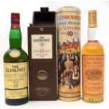 The Glenlivet 12yo Single Malt Scotch Whisky in a faux leather box "George & J G Smith Ltd,