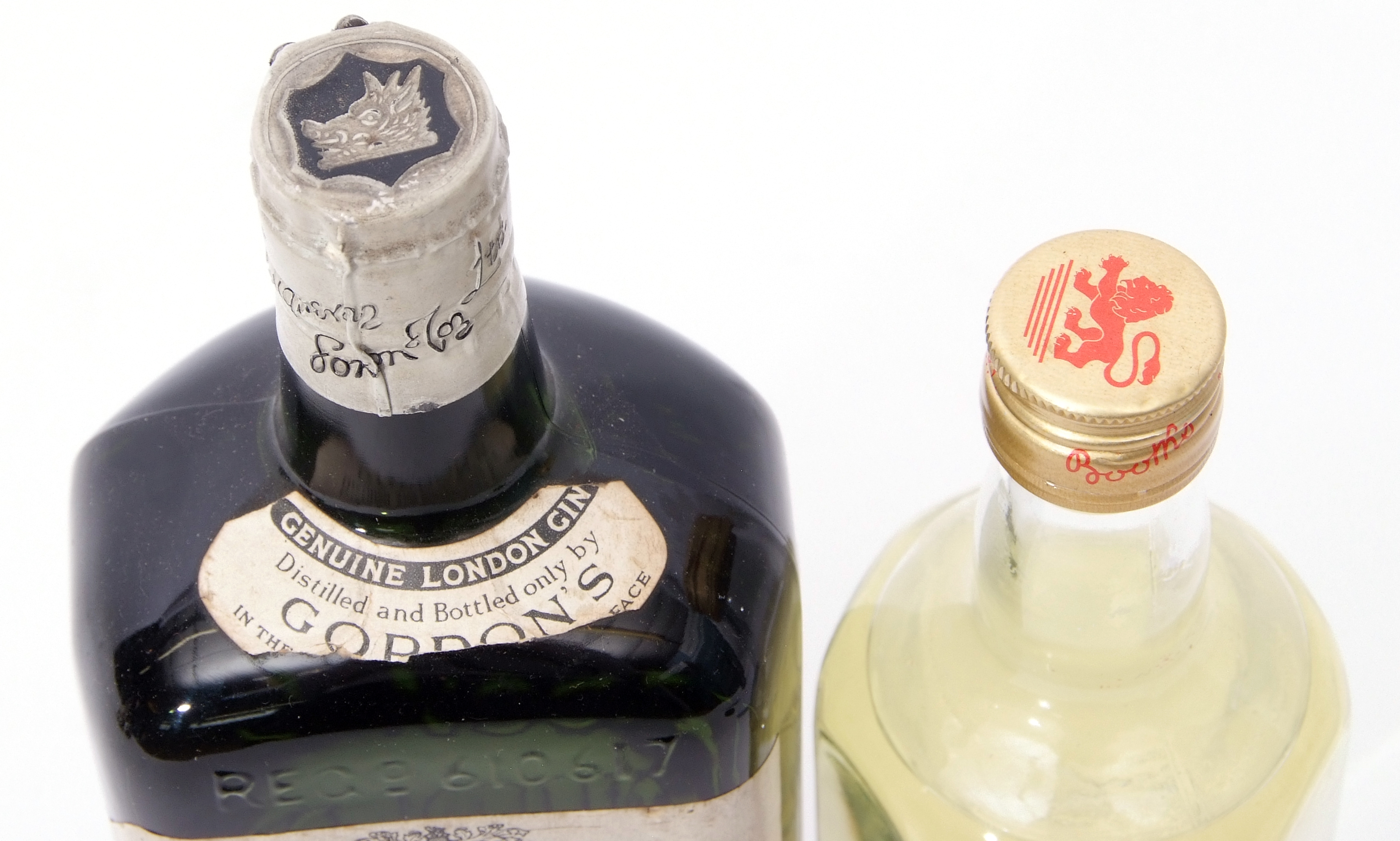 Vintage bottle of Gordon's Special Dry London Gin, 70% proof and further small bottle of Booth's - Image 2 of 2