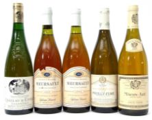 Meursault Sylvan Dussort 1995, 2 bottles, Puilly-Fume "Les Loges" 2010, 1 bottle, Chateau D'Epire (