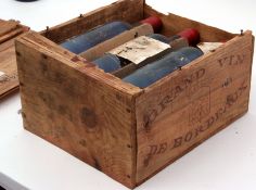 Chateau le Tour 1989, 6 bottles in wooden case (labels poor throughout)