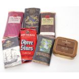 Tin and six various packets, Borkum Riff, Alsbo Vanilla, Alsbo Cherry and others (7)