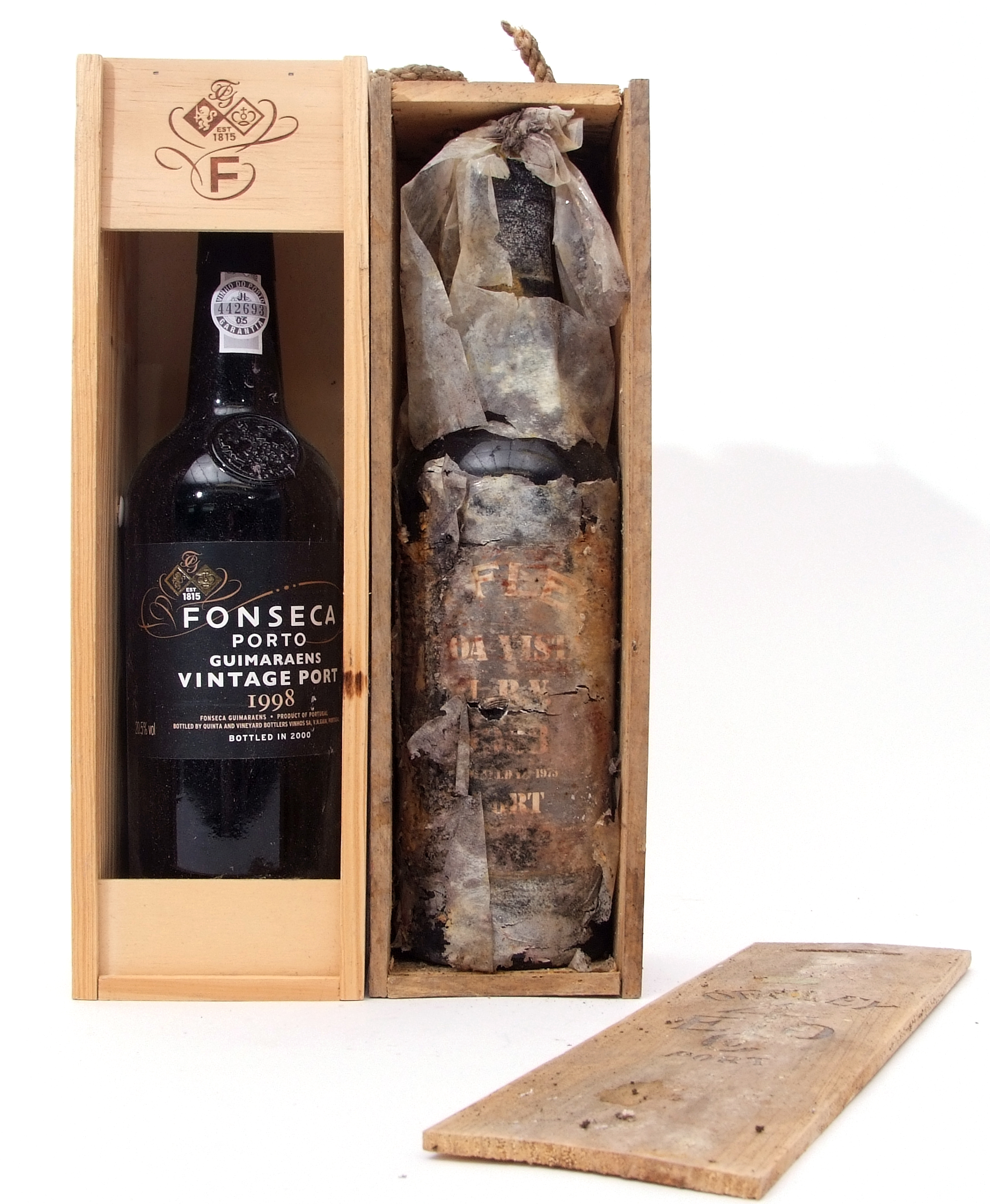 Fonseca vintage Port 1998 1 bottle and Offley LVV Port, 1 bottle (both in wooden boxes) (2 bottles)