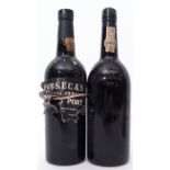 Fonseca vintage Port 1975 1 bottle and further bottle of Warre 1975 Port (label missing but bottle