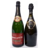 Charles Lafitte Grand Cuvee Champagne NV and 2000 Morton Black Label New Zealand Sparkling, 1 bottle