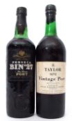 Taylor's 1970 vintage Port ( bottled 1972) and Fonseca Bin 27 Fine Reserve Port, 1 bottle of each (