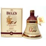 Bells Old Scotch Whisky Christmas decanter aged 8 years, boxed