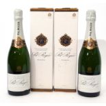 Pol Roger Champagne Extra Cuvee de Reserve, 2 bottles both in cartons