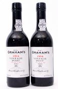 Graham's 1994 vintage Port, 2 half bottles