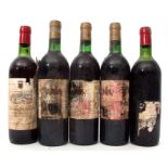 Chateau la Pointe (Pomerol) 1978, 3 bottles (labels poor), Chateau Monfollet 1976, 3 bottles (labels