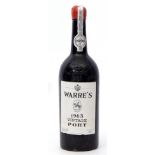 Warre's 1963 vintage port, 1 bottle