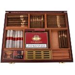 Late 20th century humidor case containing collection of various Dutch cigars by P G C Hagenius and