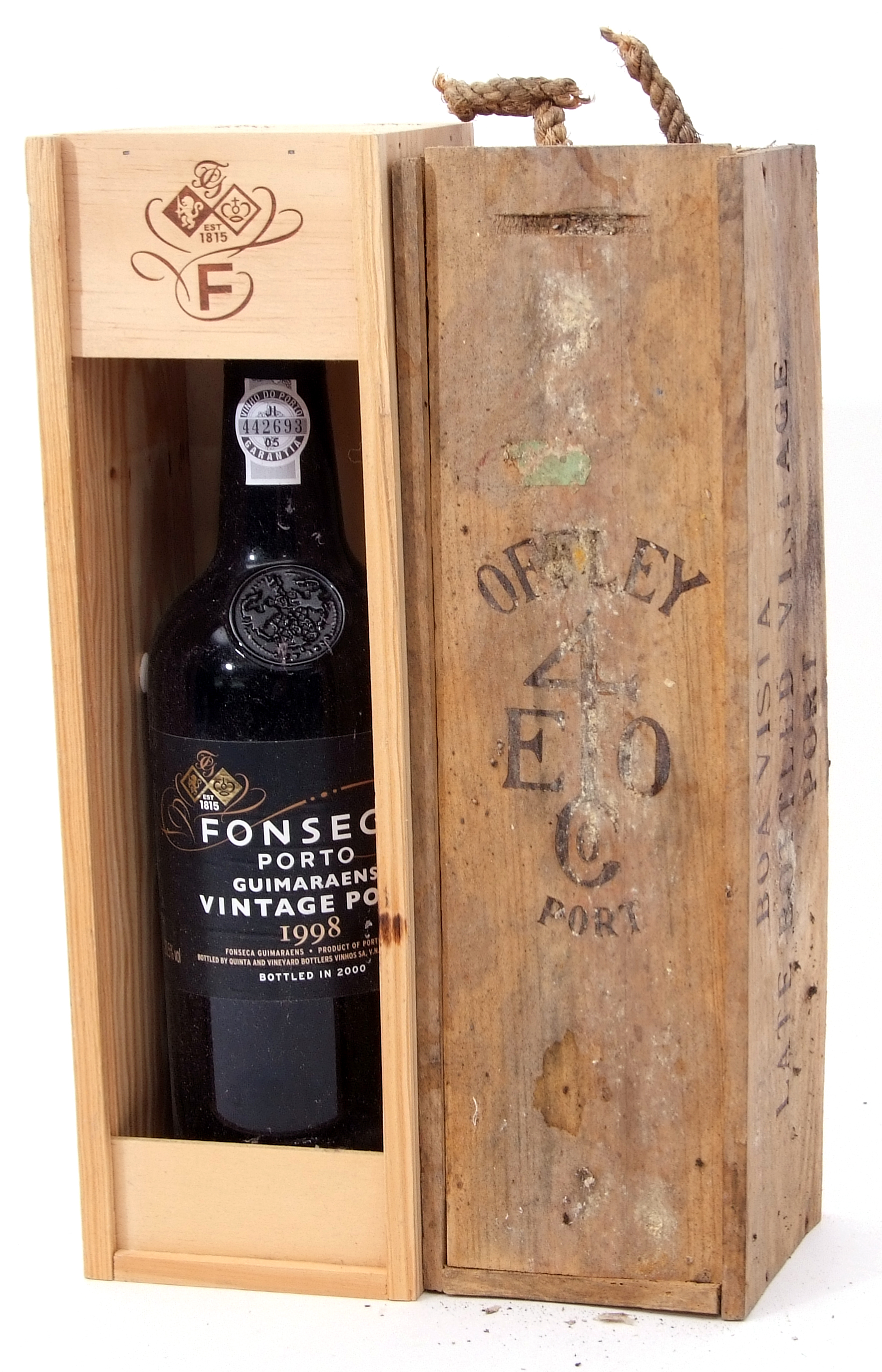 Fonseca vintage Port 1998 1 bottle and Offley LVV Port, 1 bottle (both in wooden boxes) (2 bottles) - Image 2 of 2