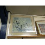 LIMITED EDITION PRINT SIGNED IN PENCIL BY THE ARTIST DEPICTING WATERFOWL